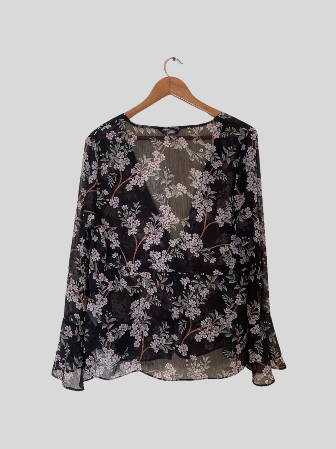 Gilet floral manches évasées - New Look - Taille M/L (G5)