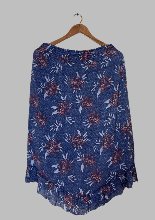 Jupe évasée à motifs - M&S - Taille M/L (J43)
