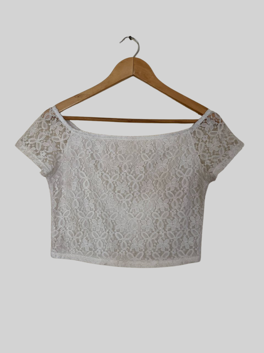 Crop top dentelle - Primark - Taille L (T23)