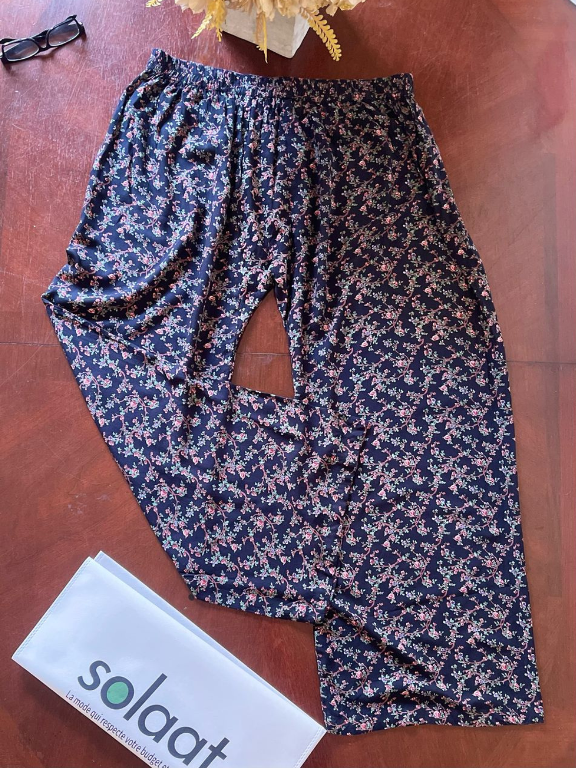 Pantalon fleuri - Taille XL (P39)