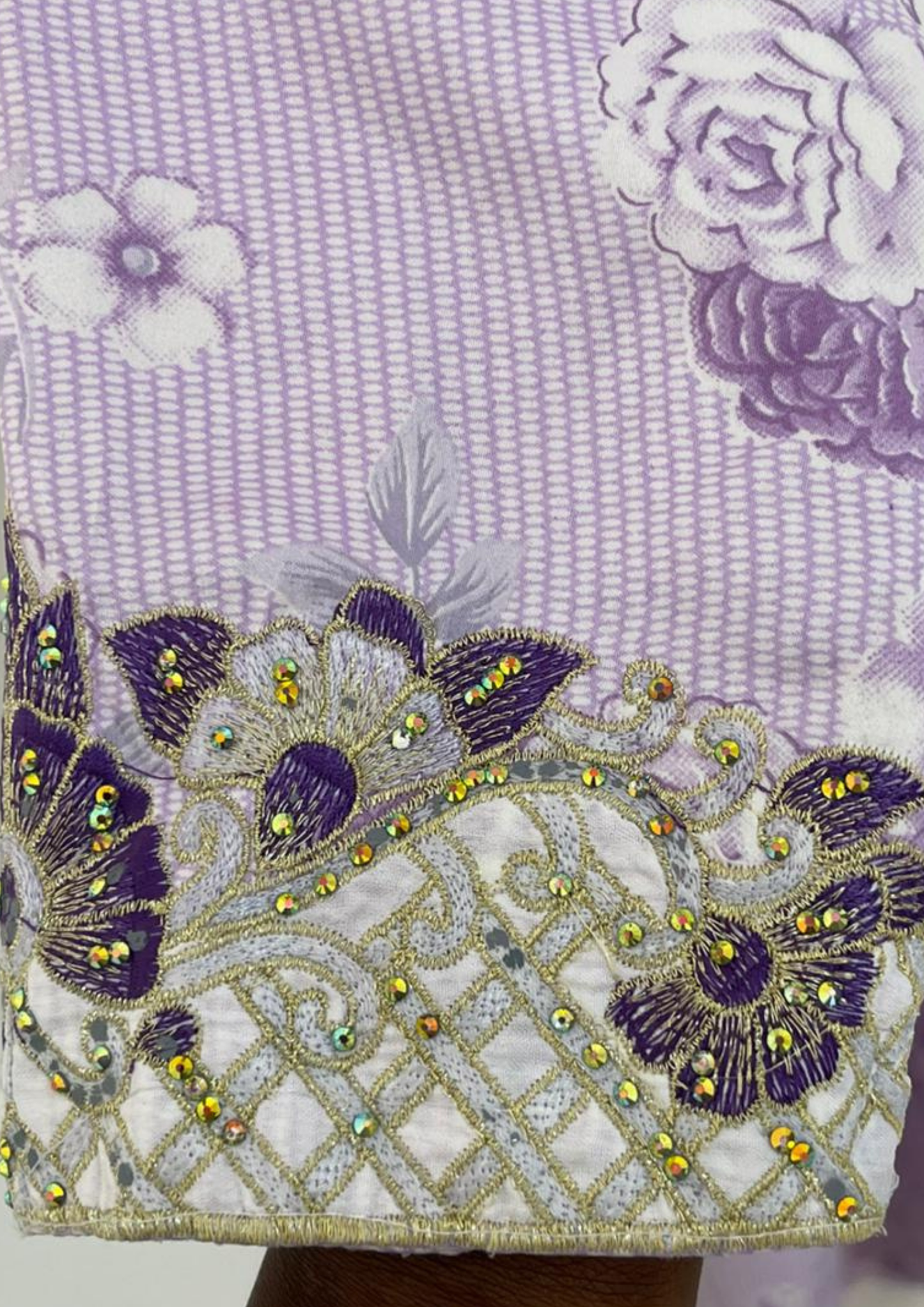 Abaya florale - M/L - A54