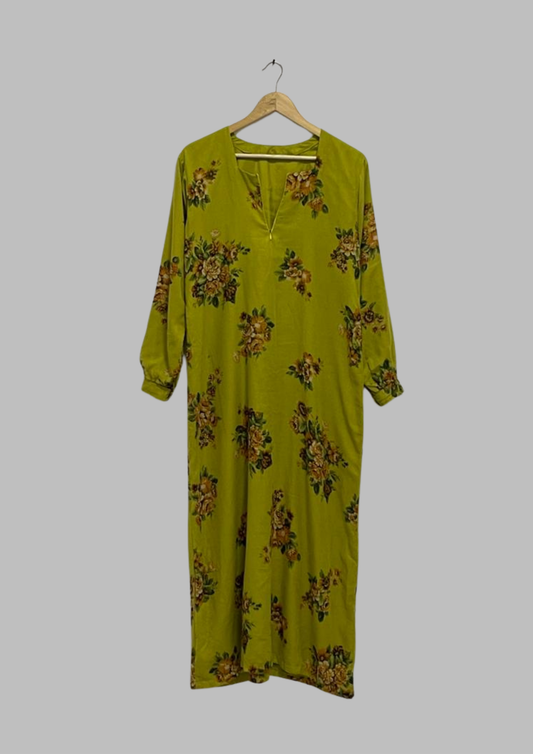 Abaya florale - M/L - A66