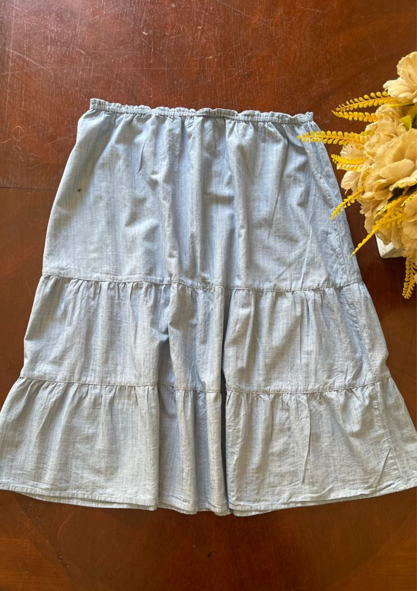 Jupe paysanne bleue - Taille M/L (J134)