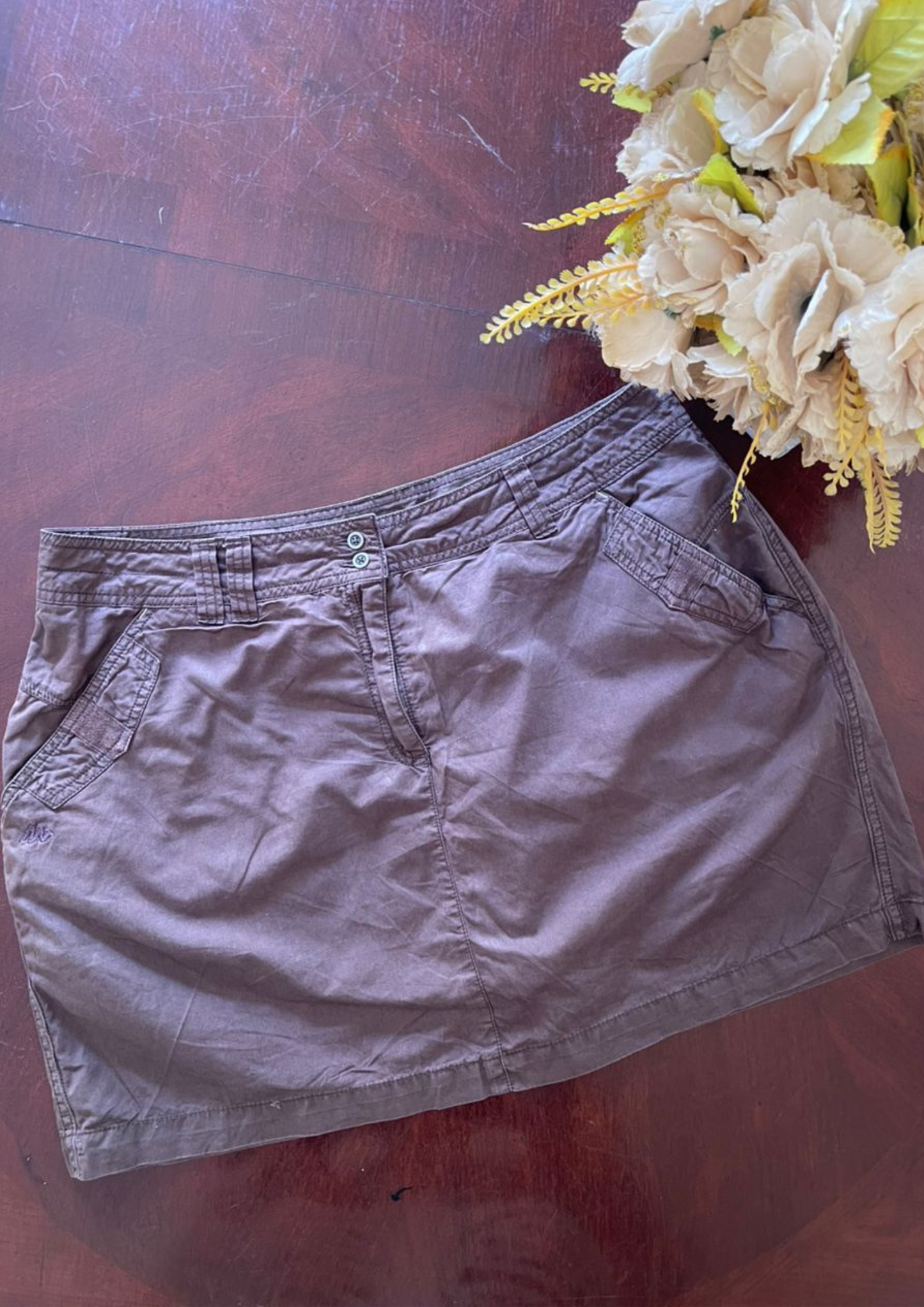 Jupe short marron - Taille 2XL (J142)