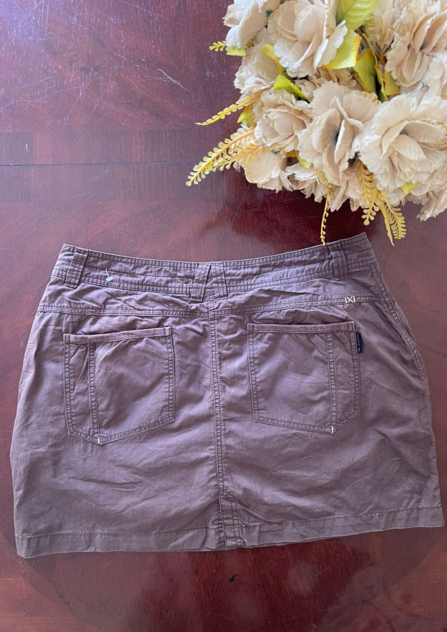 Jupe short marron - Taille 2XL (J142)