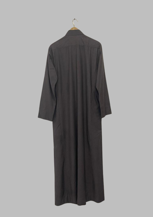 Jellaba marron bandes - XL - J17