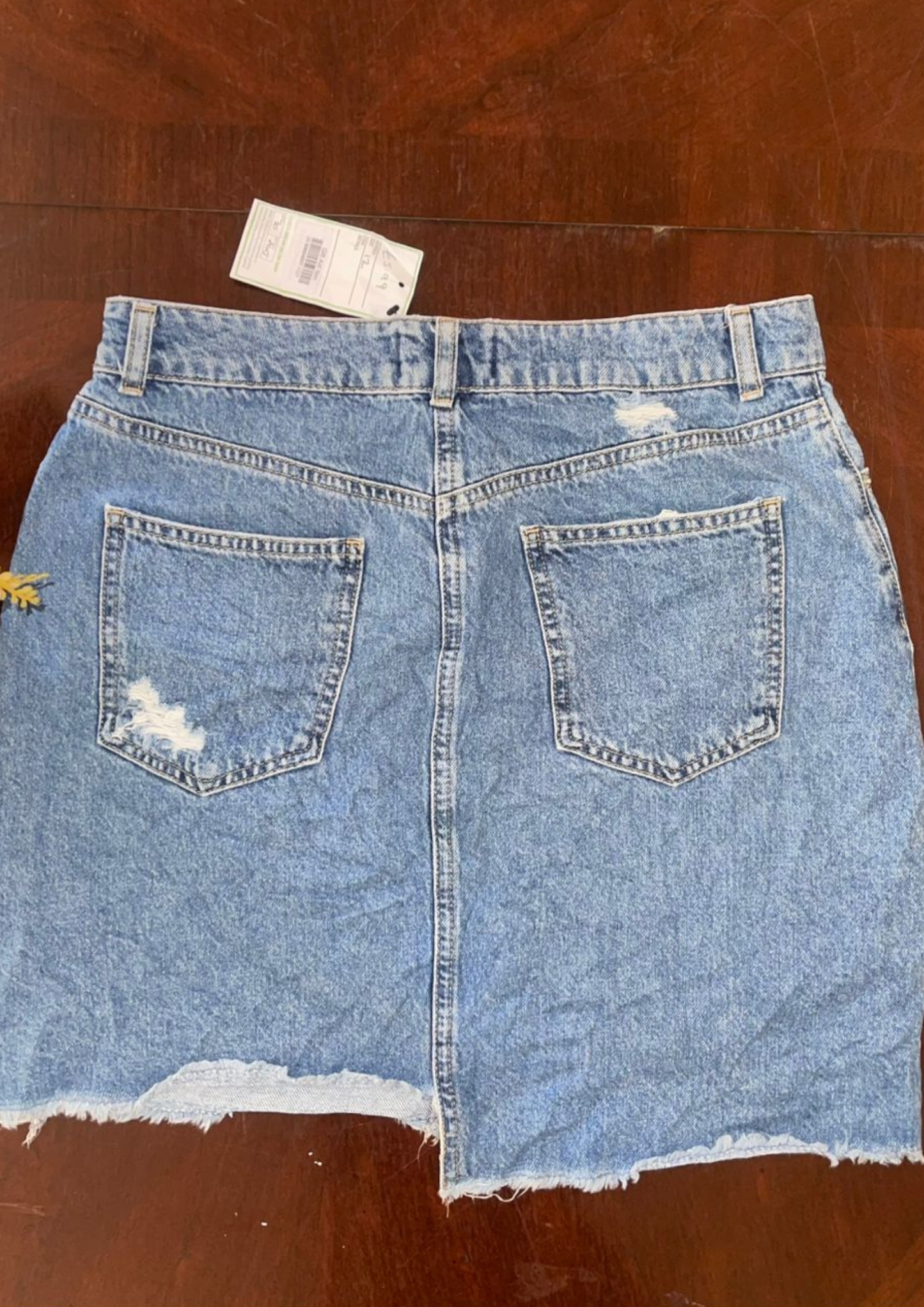 Jupe jean brodé - Denim - Taille M/L (J49)