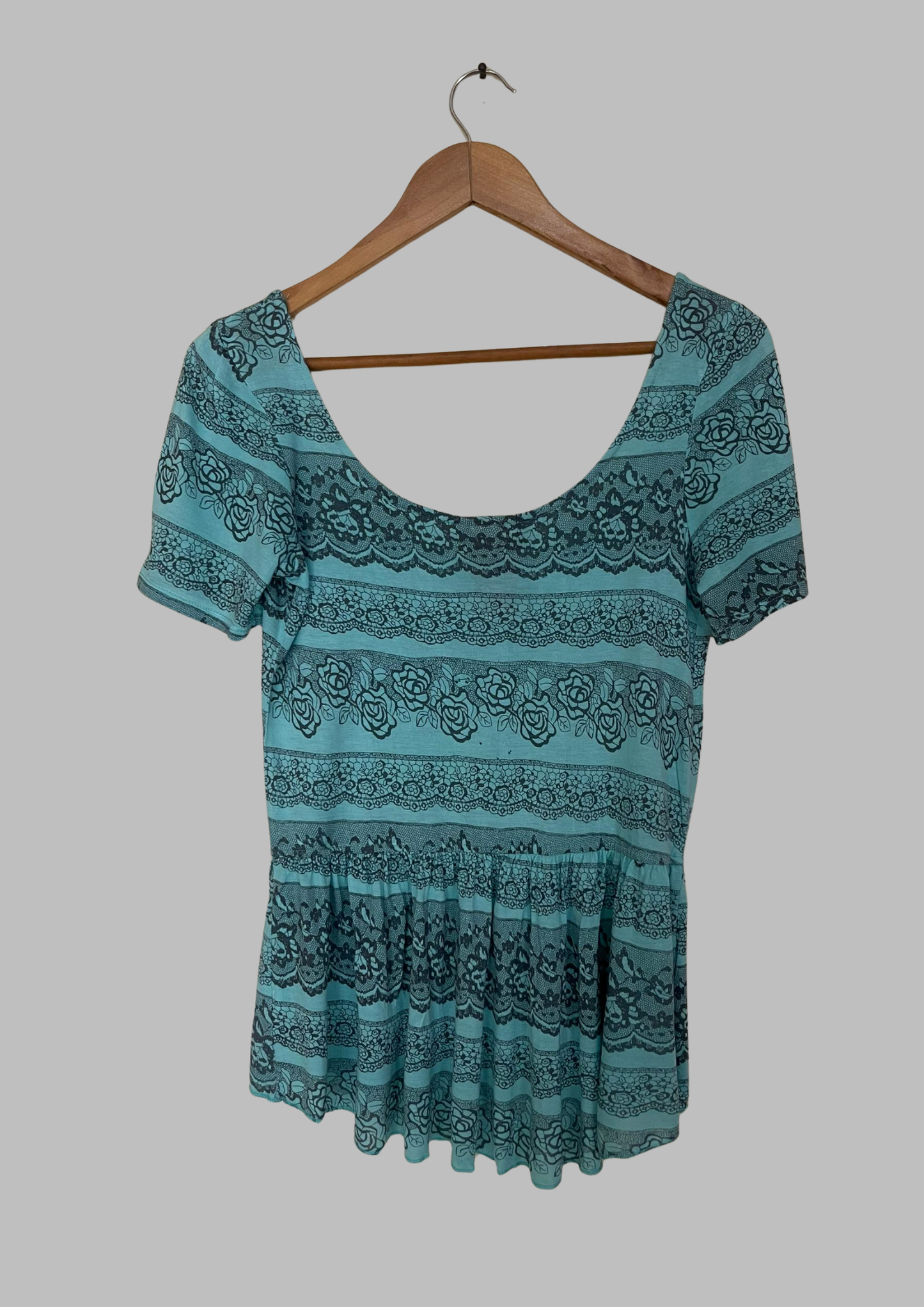 Haut floral - Attention - Taille S/M (M117)