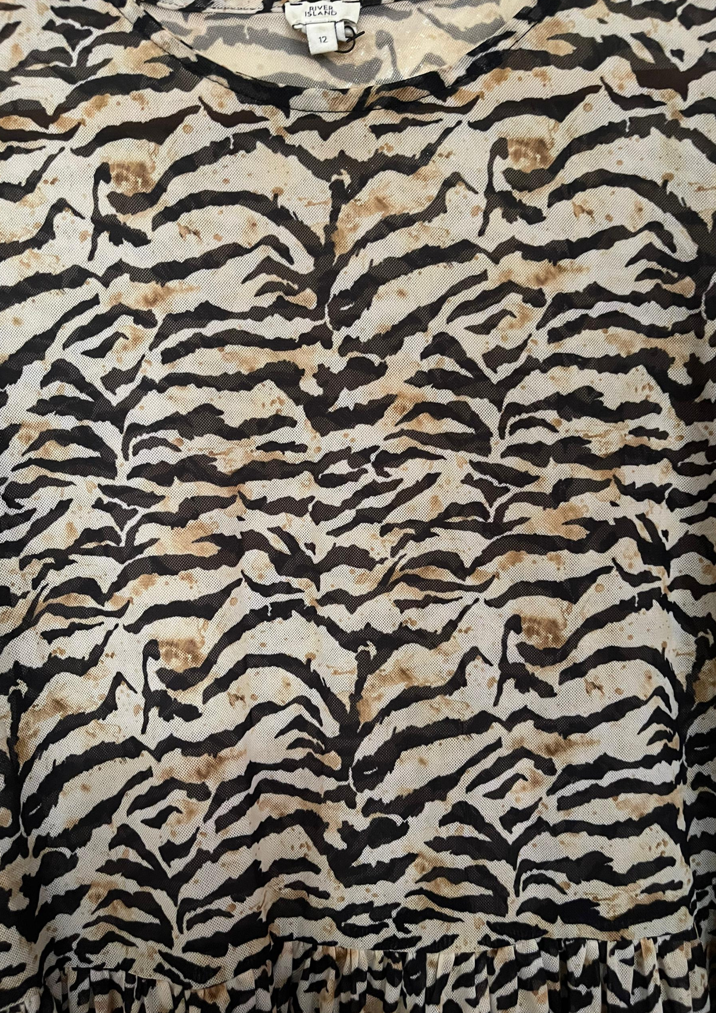 Robe motifs - River Island - Taille L (N28)
