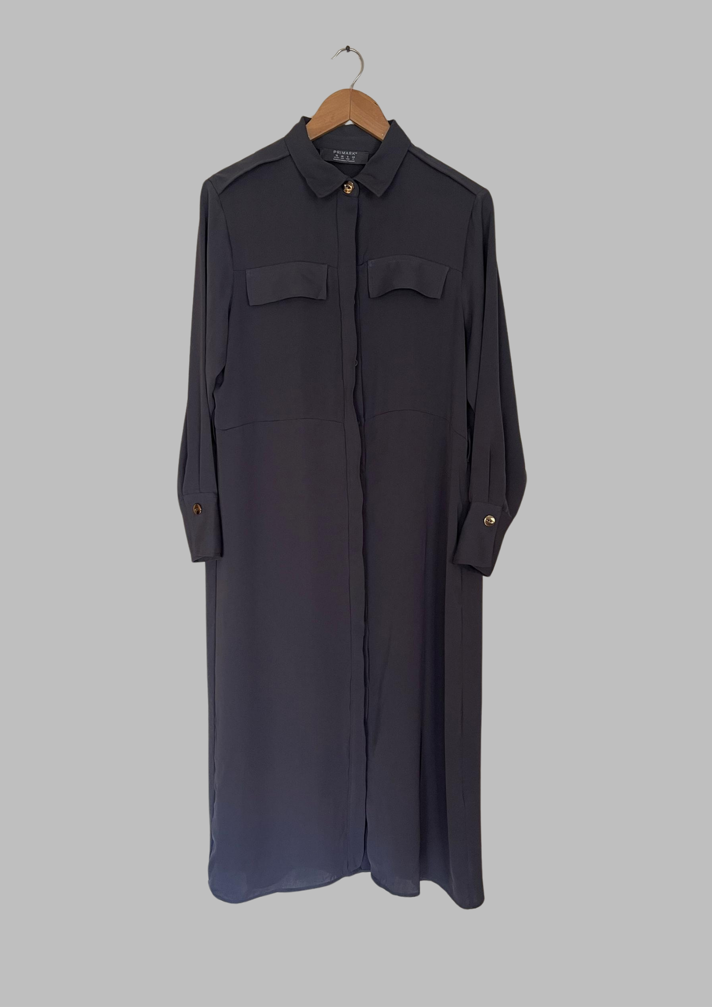Robe grise - Primark - Taille L (N58)