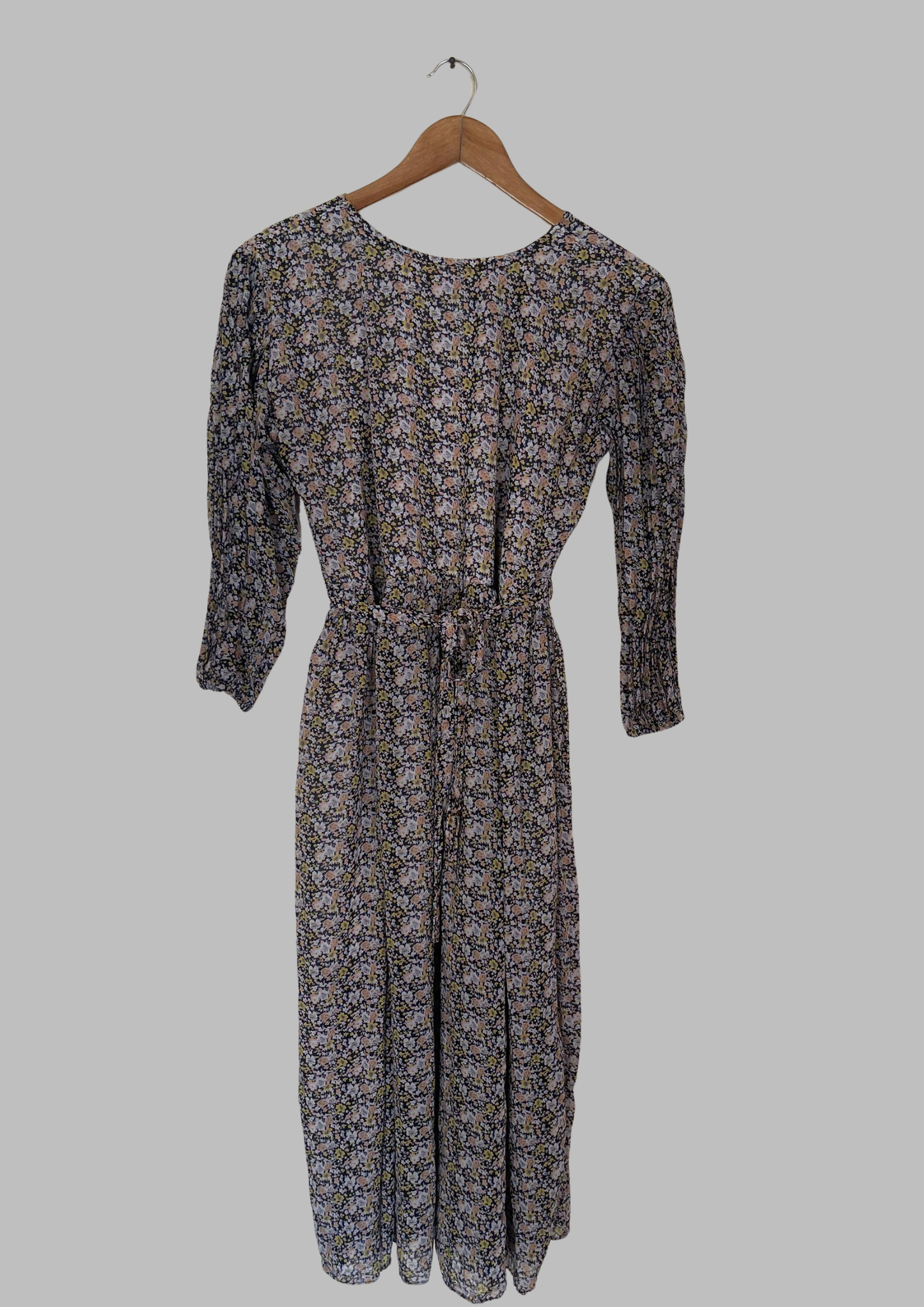 Robe florale avec ceinture - Taille M/L (N7)