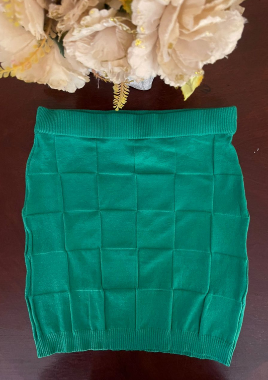 Mini Jupe verte - Shein - Taille S (J22)