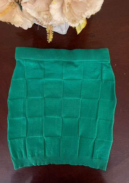 Mini Jupe verte - Shein - Taille S (J22)