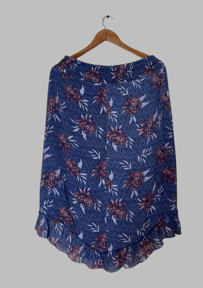 Jupe évasée à motifs - M&S - Taille M/L (J43)