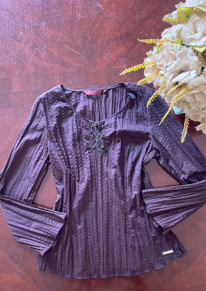 Haut plissé - Jonh - Taille S/M (H123)