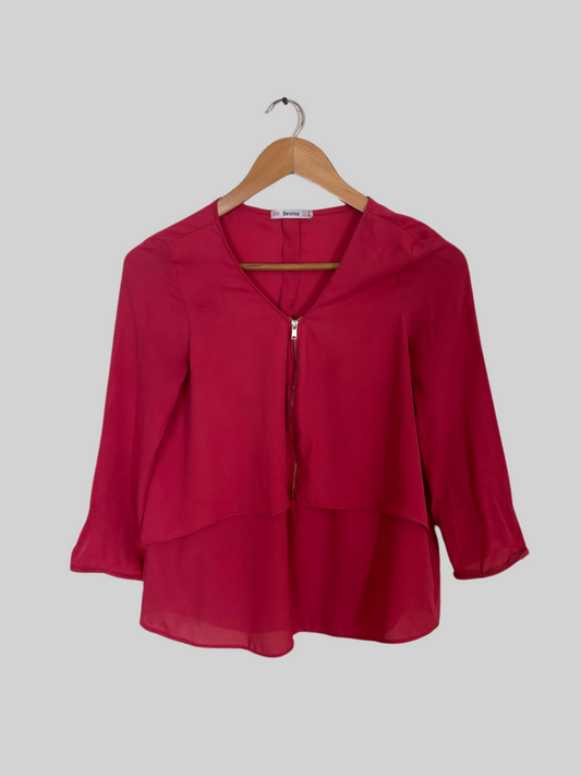Haut à zip - Bershka - Taille S (H49)
