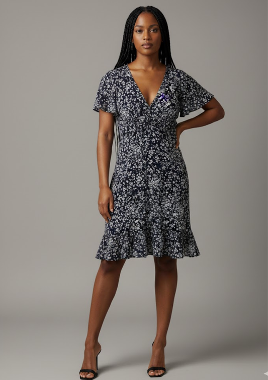 Robe florale - Peacooks - Taille M (R66)