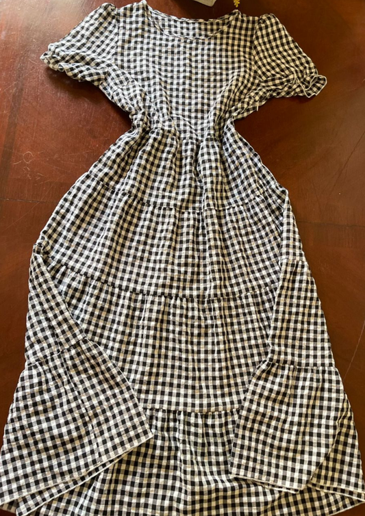 Robe à carreaux - Taille M (R46)