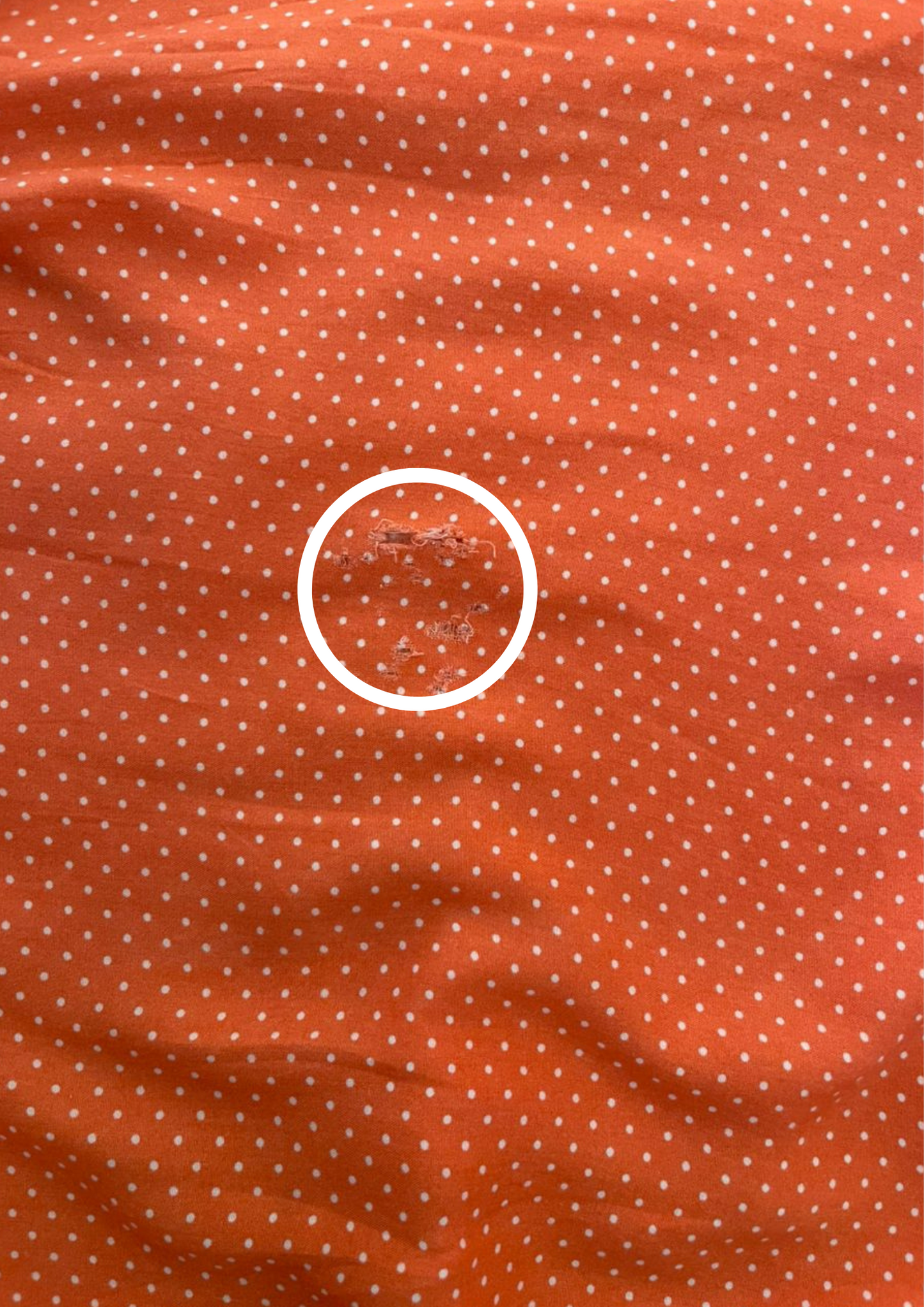Robe à pois - Apricot - Taille M (R162)