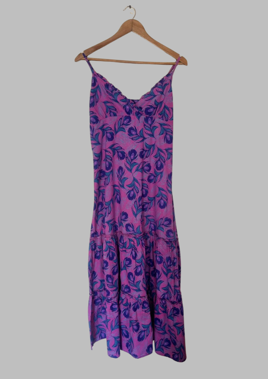 Robe florale à bretelles - Taille S/M (R42)