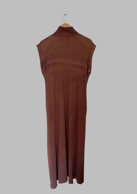 Robe longue à col - Zara - Taille L (R163)