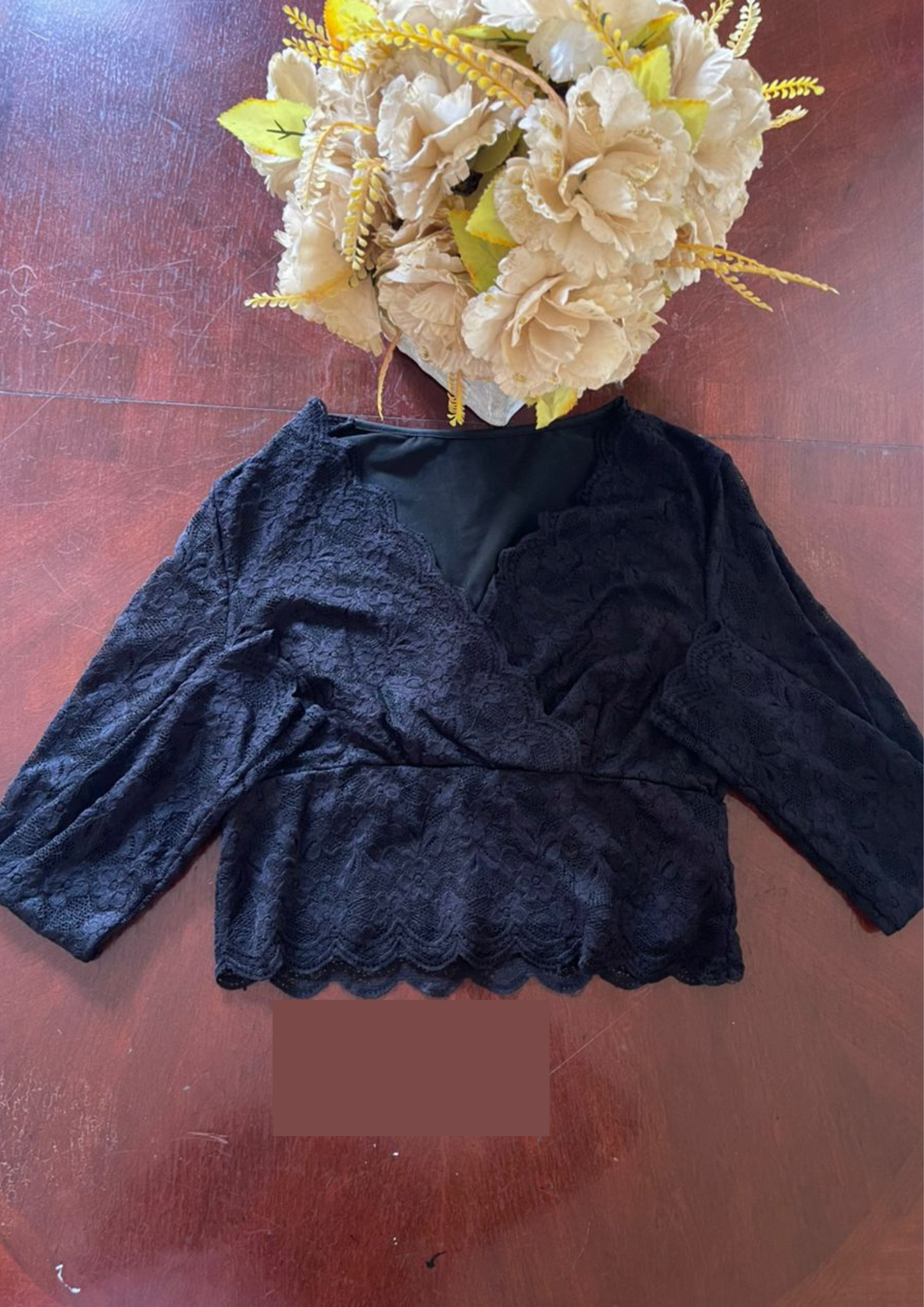 Haut dentelle noir - Taille M (H97)
