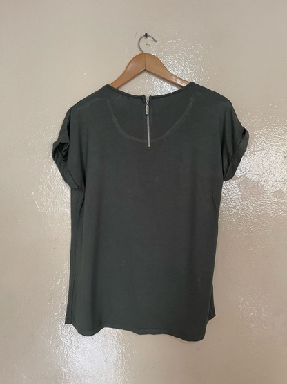 Haut à zip - Peacocks - Taille M (H16)