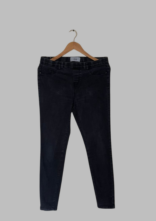Legging jean noir - Taille S (P107)