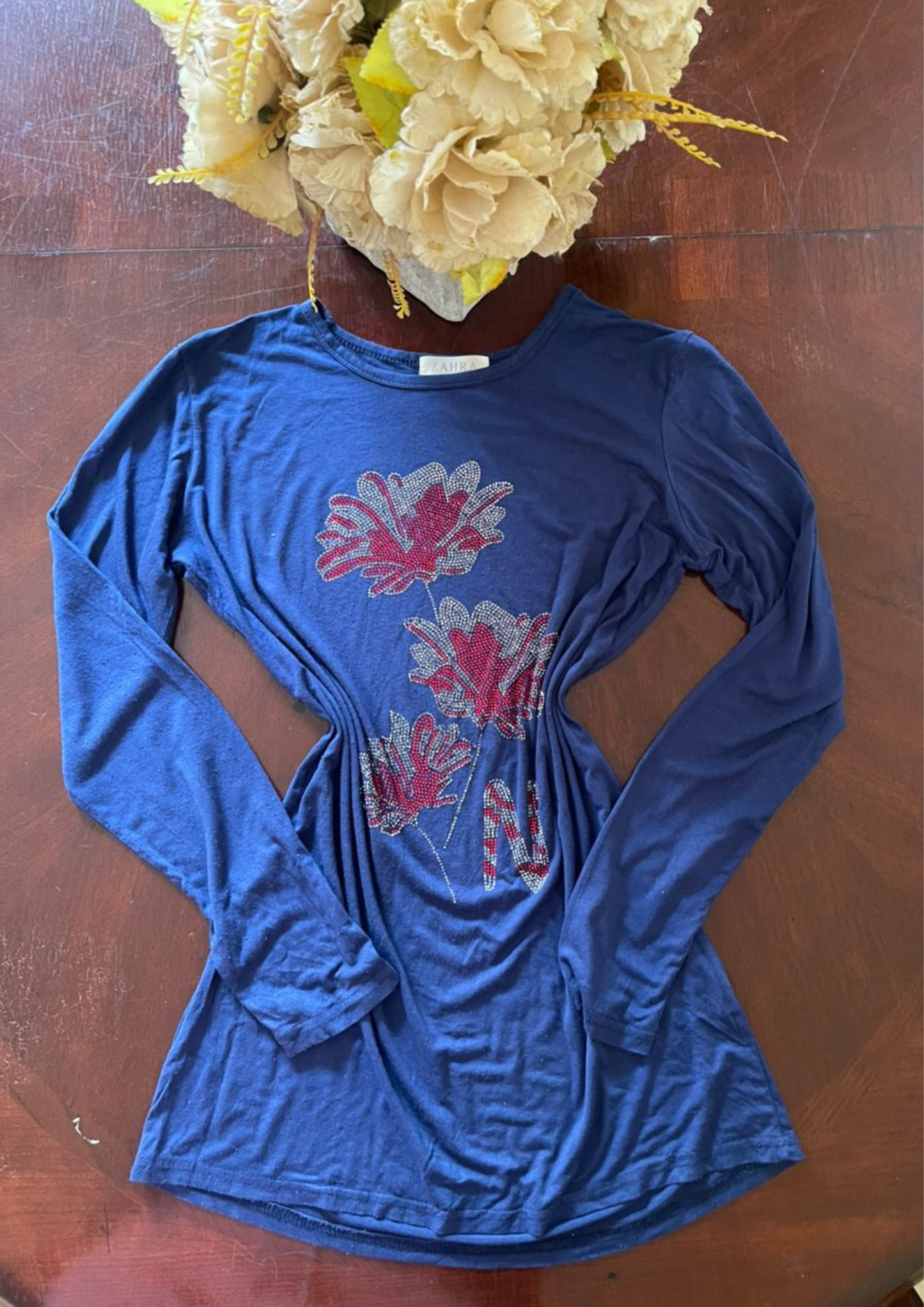 Haut à motifs - Zahra - Taille M (H108)