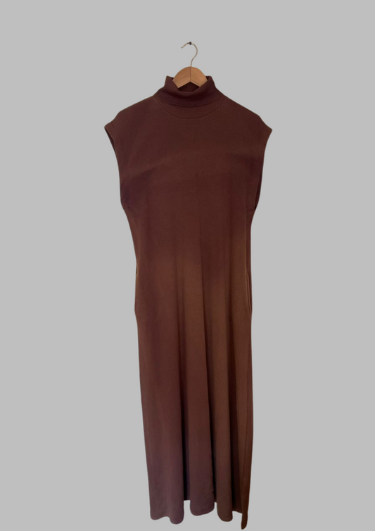 Robe longue à col - Zara - Taille L (R163)