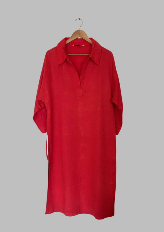 Robe dame midi - Zara - Taille L/XL (R165)