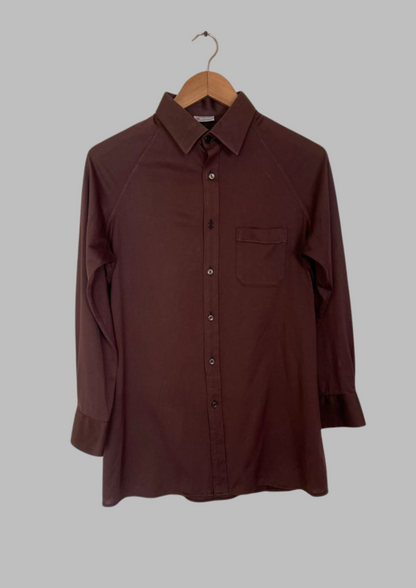 Chemise marron - Maestro - Taille S (C42)
