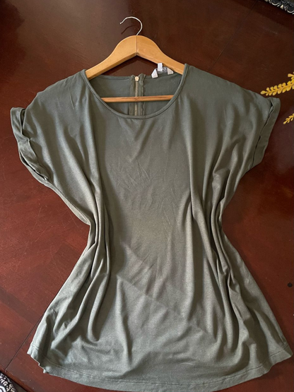 Haut à zip - Peacocks - Taille M (H16)