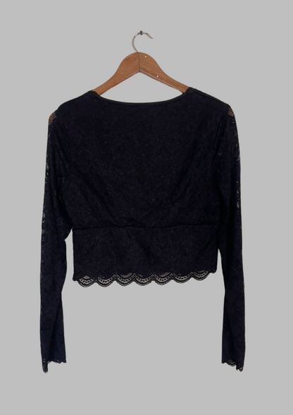 Haut dentelle noir - Taille M (H97)