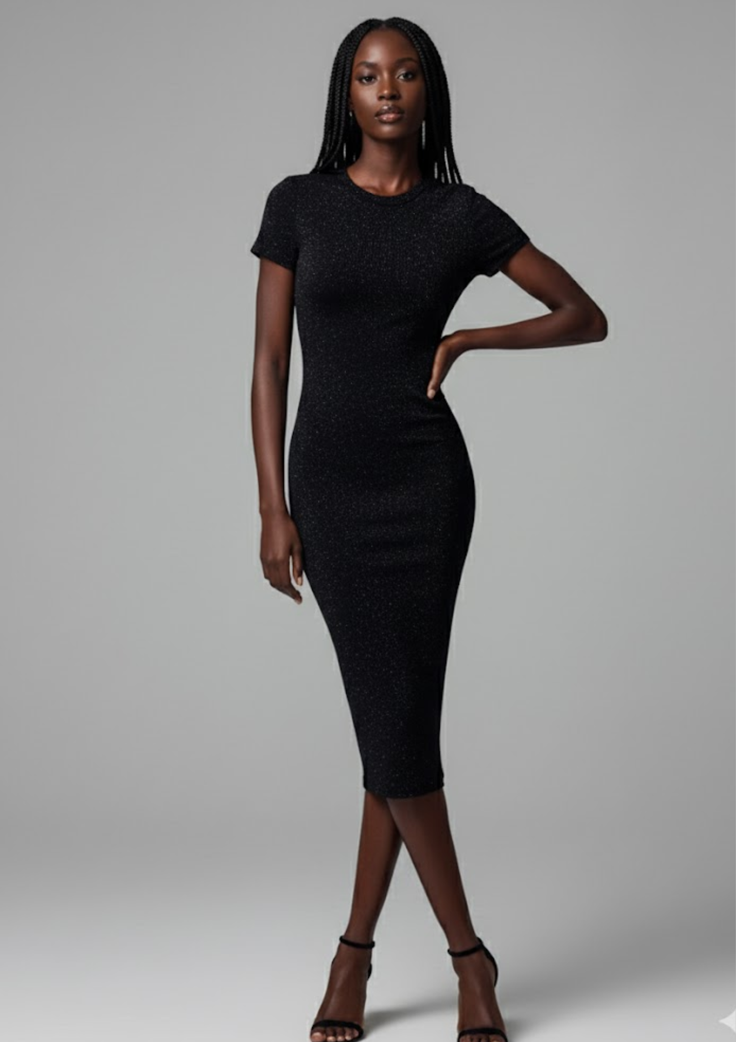 Robe moulante à brillants  - Taille S (M109)