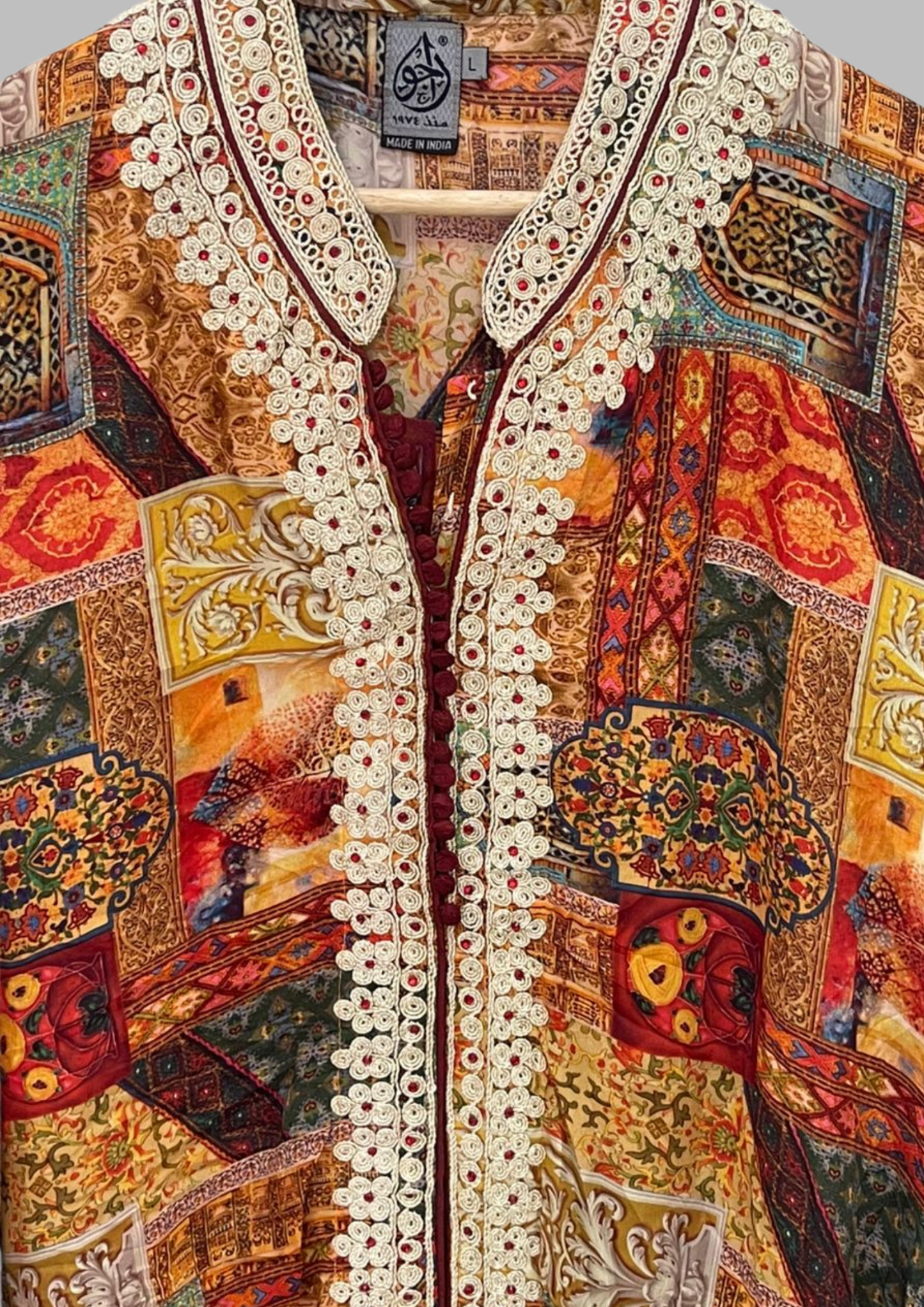 Abaya florale - L/XL - A12