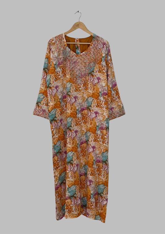 Abaya perlée - L/XL - A13