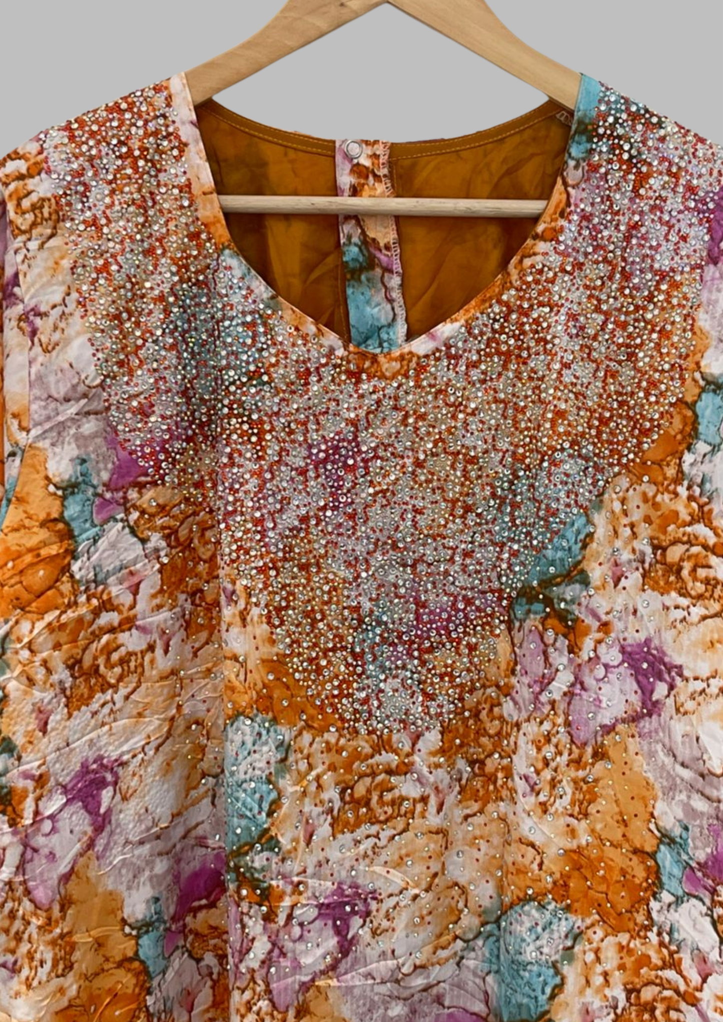 Abaya perlée - L/XL - A13