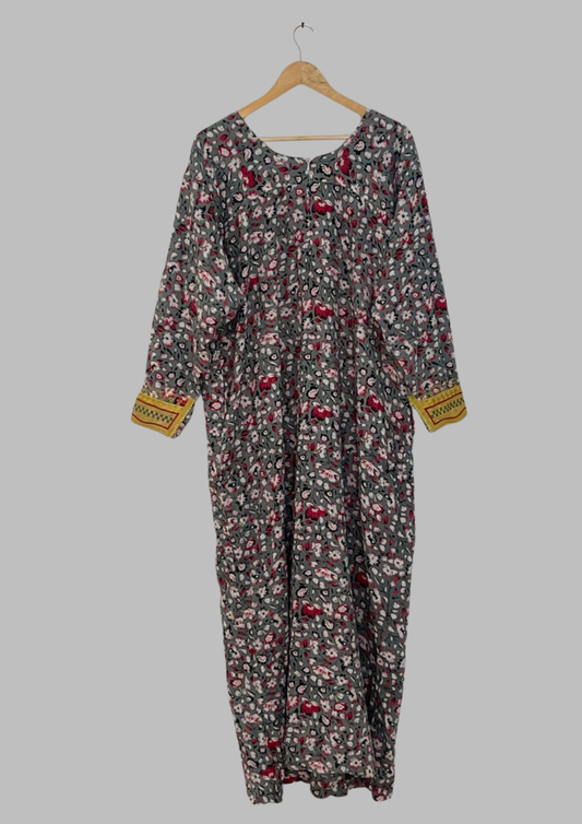 Abaya florale - XL - A15