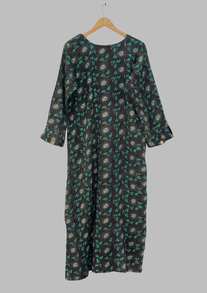 Abaya florale - Taille L/XL - A16