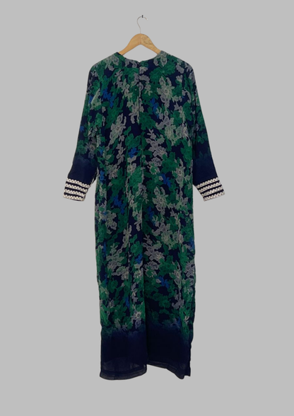 Abaya florale - Taille M/L - A17