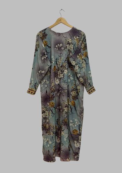 Abaya florale - Taille M/L - A21