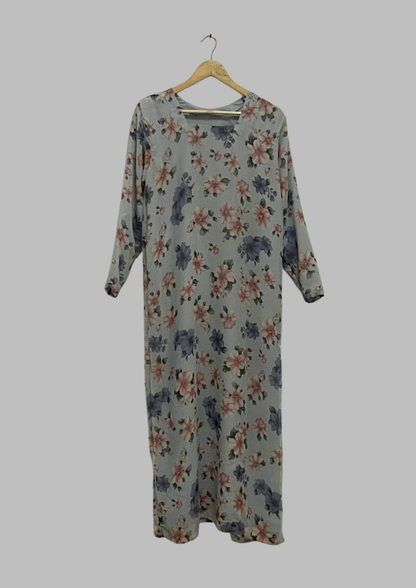 Abaya florale - Taille S/M - A25
