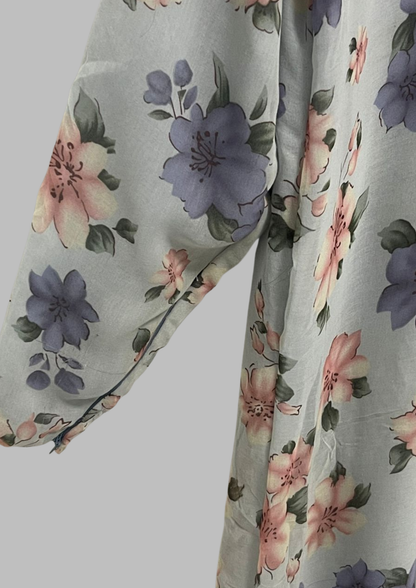 Abaya florale - Taille S/M - A25