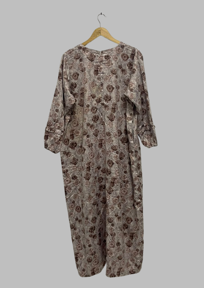 Abaya florale - Taille L/XL - A26