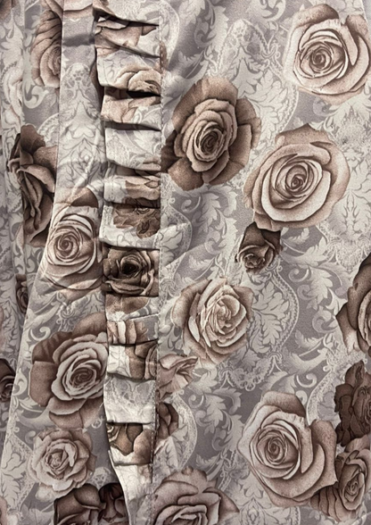 Abaya florale - Taille L/XL - A26