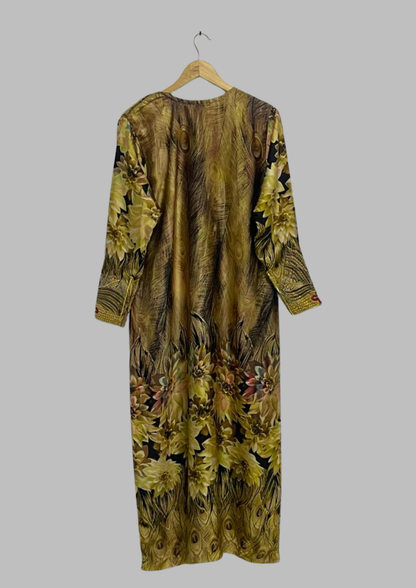 Abaya florale - Taille L/XL - A31