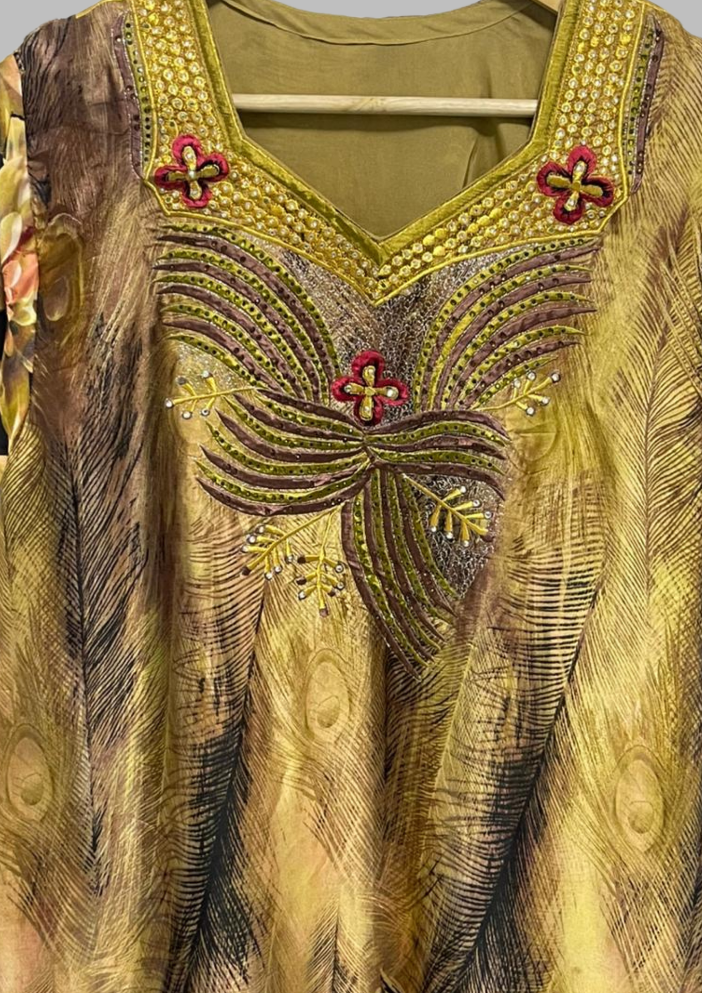 Abaya florale - Taille L/XL - A31
