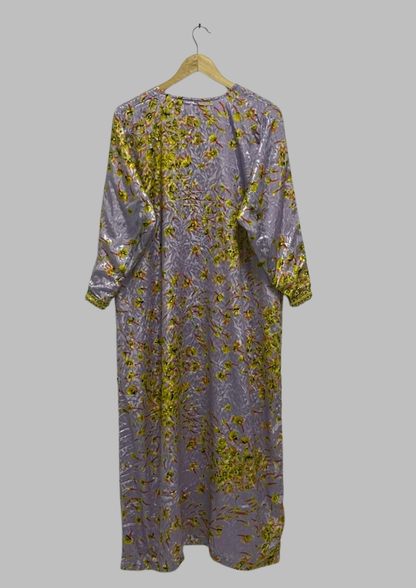 Abaya florale - Taille L - A32