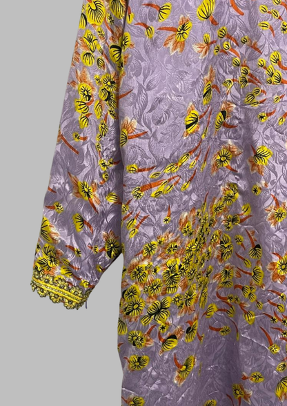 Abaya florale - Taille L - A32